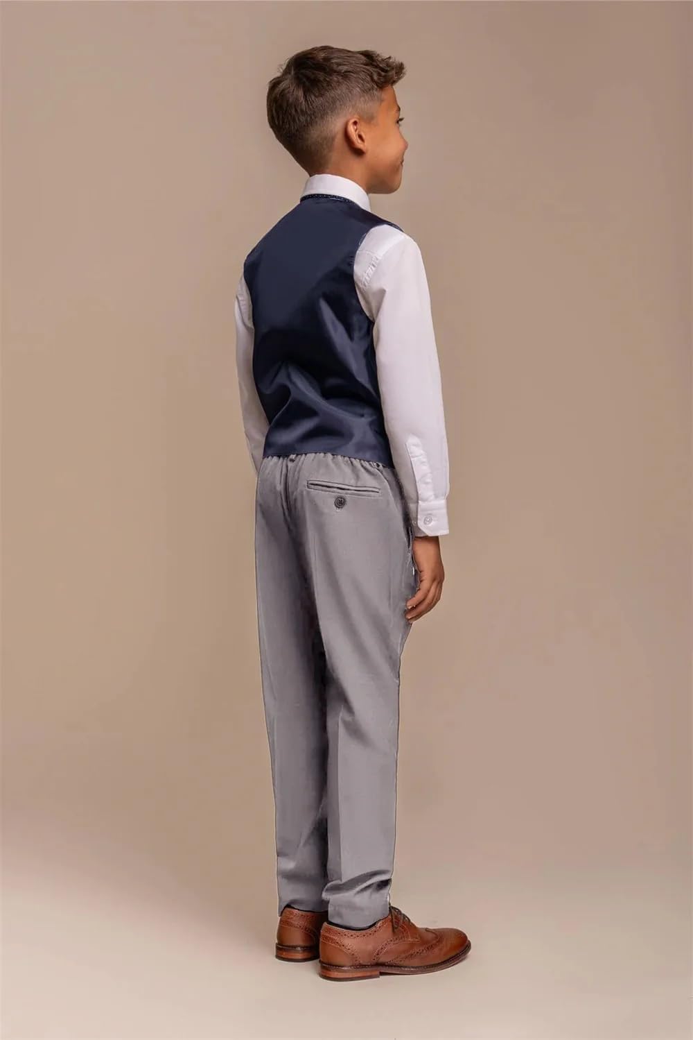 SIRRI Cavani Boys’ Slim Fit Formal Suit, Pageboy Wedding Prom Communion Outfit Age 1 to 15