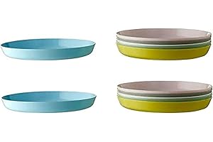 IKEA Multicolour Kids Plastic Plates 12-Piece Set