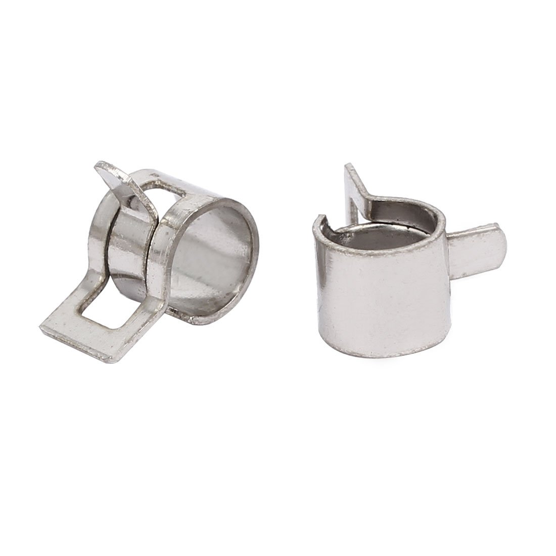 Aexit 6mm Inner Clamps Dia Nickel Plated Spring Clip Water Pipe Fuel Line Hose Strap Clamps Clamps 10pcs