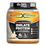 Body Fortress Super Advanced Isolate Protein Powder, Gluten Free, Vanilla Creme Flavored, 1.5 Lb