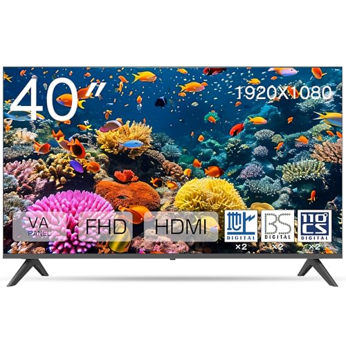 ASTEX �t���e���r 40�^ �t���n�C�r�W���� �n��EBS�E110�xCS�f�W�^�� 2�`���[�i�[���� USB�n�[�h�f�B�X�N�^��Ή� ���ԑg�^�� �ȓd�� 4K��Ή� FHD VA�p�l�� ��l��炵�E�Q���E�q�������ɍœK VESA�K�i200x100mm ��
