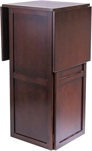 Miniatura 3 de Winsome Newport 40.16 x 50 x 17.87-Inch Wood Expandable Counter Wine Bar, Antique Walnut (94350)