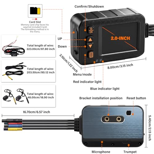 SIXWIN Motorcycle Dash Cam