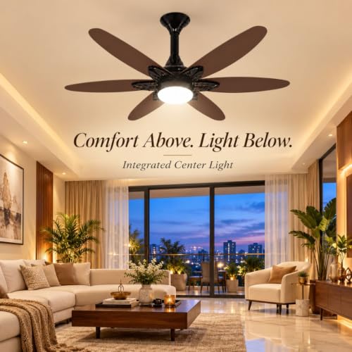 Buy XUGA Velor F11B BLDC Ceiling Fan for Home | 1200mm Sweep | 320 RPM High Speed | 210 CMM Air Delivery | Remote Control with 6+Boost Speeds | 32W Energy Saving Motor | 5 Year Warranty | SMOKE BROWN Online at Low Prices in India - Amazon.in - Image 7