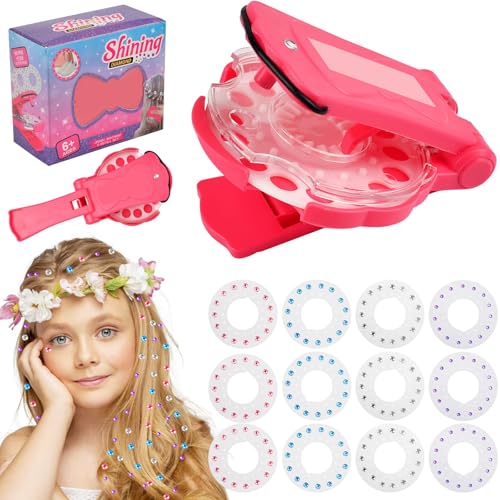 Hair Gem Stamper Hair Decoration Kit with 180 Gems Gift for Girls Age 612 for Birthday Christmas or Sleepovers Stocking Stuffers for Teen Girls
