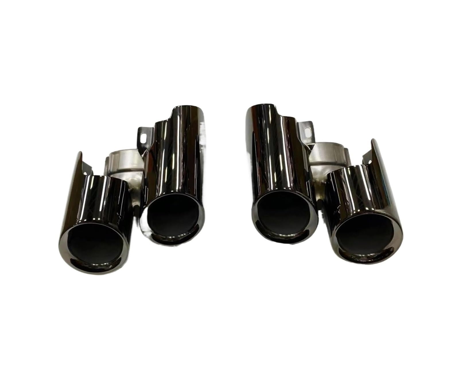 Tuyaux D'échappement Pour Panamera 2014 2015 2016 Accessoires De Voiture Tuyau D'échappement Embouts De Silencieux Système D'échappement Noir Embout Échappement