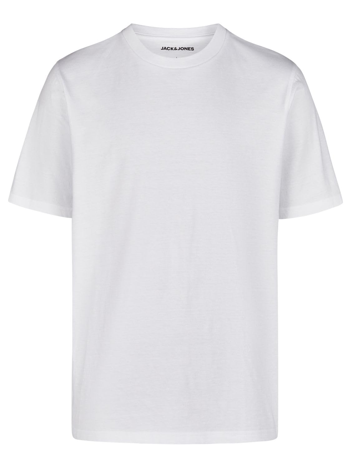 JACK & JONES Męska koszulka basic regular fit JACJEANS Underwear zestaw 6 sztuk, okrągły dekolt, krótki rękaw, koszulka letnia, czarna, biała, S M L XL XXL 3XL