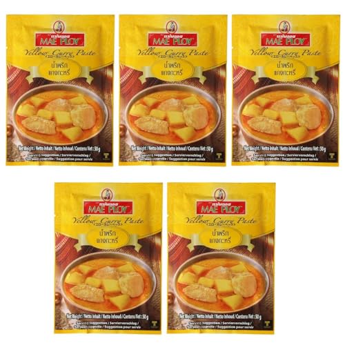CG[J[ J[y[Xg 50g x 5 [vC (MAE PLOY) [   ^CJ[ ^C YELLOW CURRY PASTE 50g x 5 packs