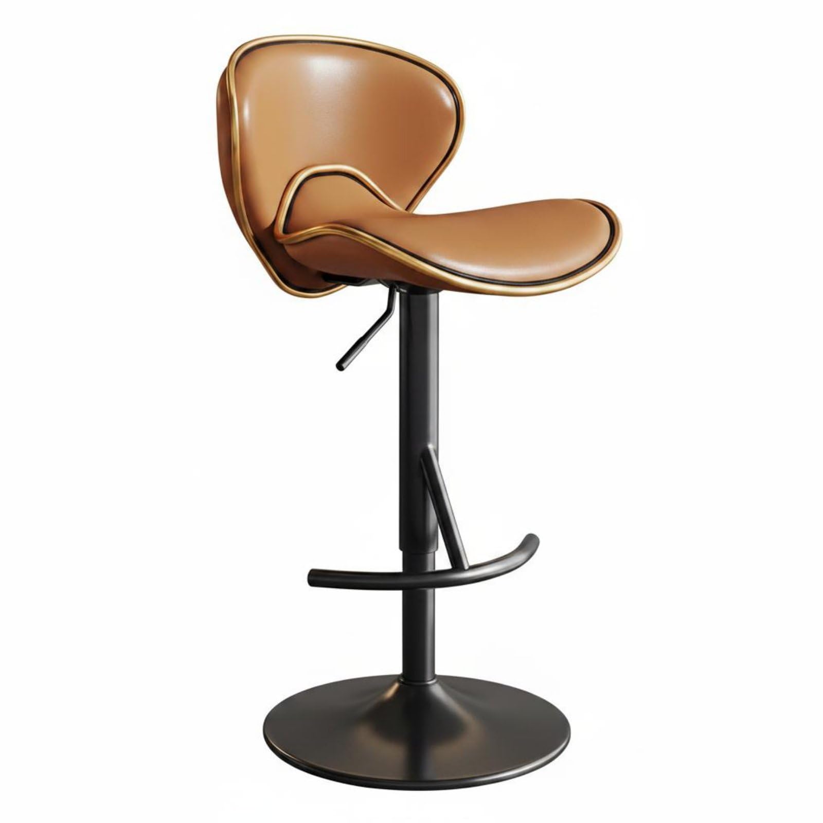 Taburete con Respaldo Tipo y Asiento, Marrón, Style to 8