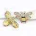 Apol Set of 5 Fashion Enamel Crystal Rhinestones Bee Themed Brooch Pin for Clothes Dress Scarf Decoration