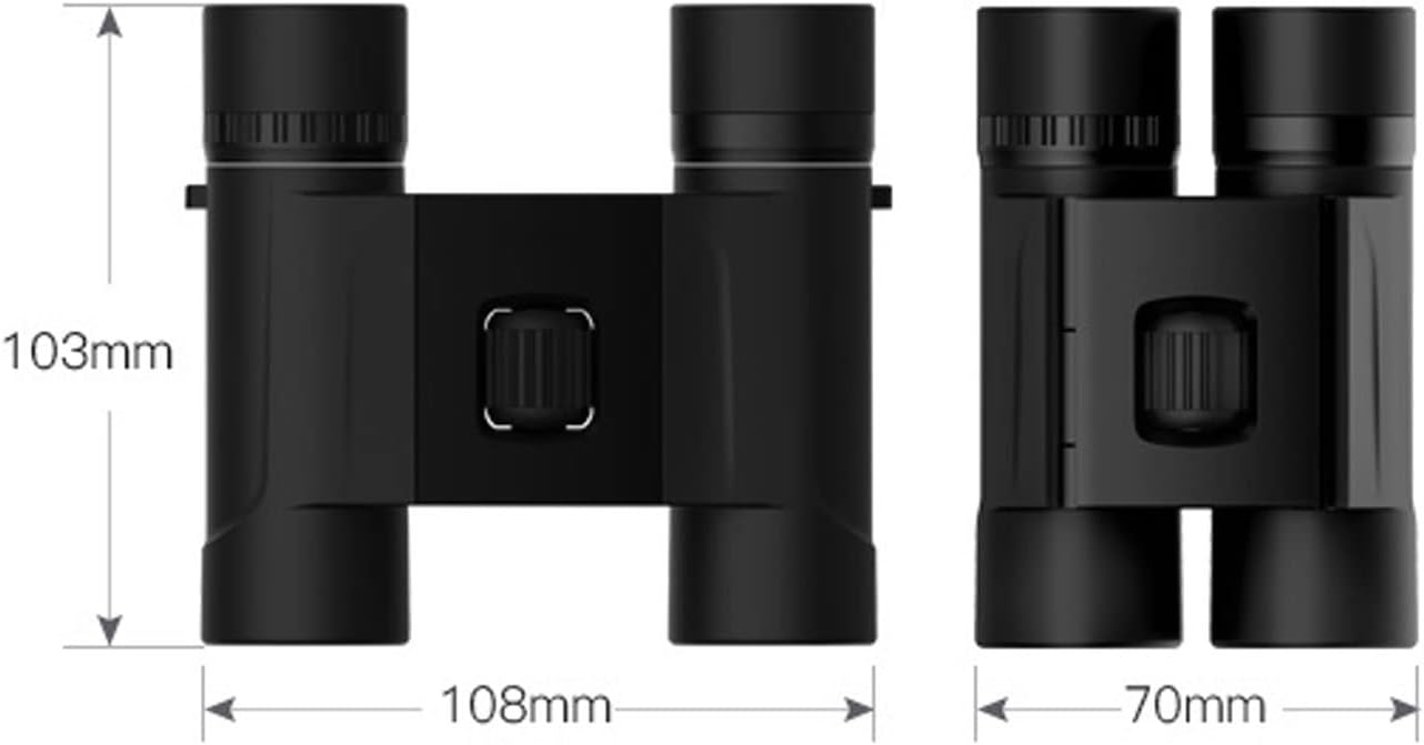 Binoculars Mini Binoculars Waterproof Portable and Foldable Prism Optics Telescope for Outdoor Camping Hunting