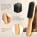 Boar Bristle Slick Back Hair Brush for Smooth Flyaways, Frizz, Sleek Ponytail, Buns and Edge Baby Hair, Teasing | Hair Comb, Edge Brush, Teasing Brush Styling Accessories for Girls, Kids, Women & Men
