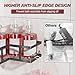 Youvip Shower Caddy Corner with Soap Holder, No Drilling Shower Shelves-Rustproof, Adhesive Shower Organizer Corner for Dorm. Black, 4-Pack