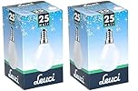 25W Golf Ball Bulb Small Edison Screw SES/E14 Warm White 2700K Light Dimmable 230V Opal Finish for Household Kitchen (2 Pack)