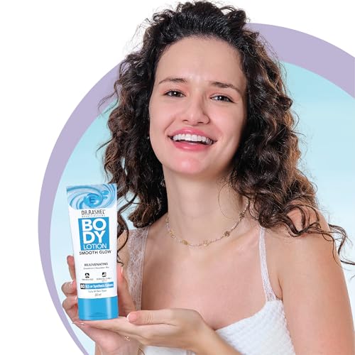 Image of Dr. Rashel Smooth Glow Body Lotion | With Aloe Vera & Shea Butter | Deep Hydration & Rejuvenation | Paraben-Free, No SLS | For Soft, Glowing & Nourished Skin | 200ml