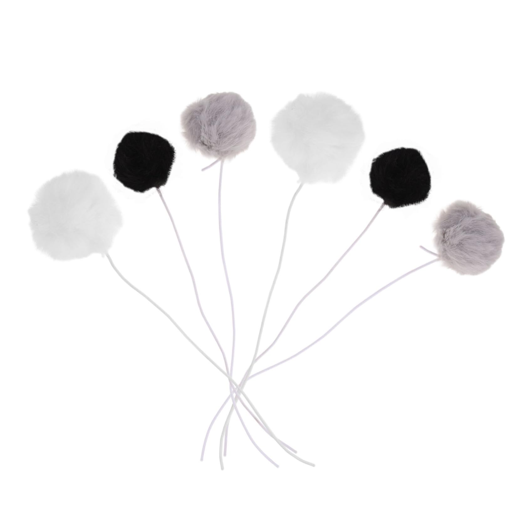 POPETPOP 6pcs Ball Cat Interactive Chewing Balls for Indoor Fun Teaser for Cats Engaging Lightweight Pet Play for Active Kittens