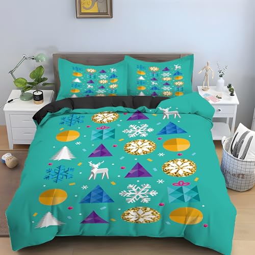 Housse de couette 200x200 microfibre anti-plis avec fermeture éclair pratique