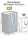 96L Extra Large Laundry Hamper Collapsible Laundry Basket with Handle 4 Detachable Rods Cotton Linen Foldable Bathroom Storage Basket for Toys, Clothes