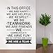 Affiches de décalcomanie sur ce mur de bureau nous sommes travail d'équipe inspirant équipe vinyle autocollants muraux stickers muraux A1 42x59cm