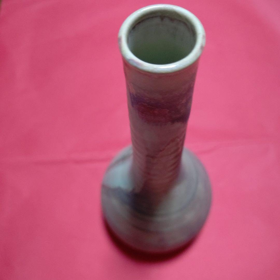 再値下げレア物 新品未使用、大堀相馬焼き花瓶、相馬焼き、14代近徳 再