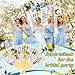 Vercraft 25 Sets Lemon Hand Folding Fans with Organza Bags Bulk, Guests Capri Lemon Wedding Favors for Decorations Mediterranean Paper Fans for Bridal Shower Wedding Bridesmaid Gift