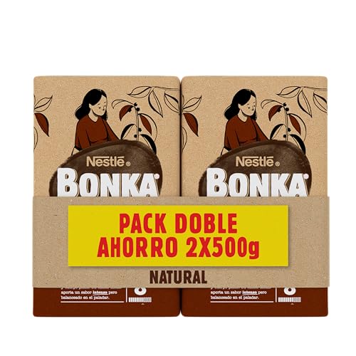Bonka Café Molido Natural 2 x 500 g Pack Ahorro