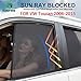 Produktbild KUNFINE 4 PCS/Set Magnetisch Auto Fenster Sonnenschutz Mesh Schatten Blind Custom Fit Fahrzeugspezifisch Für VW Touran 2006-2015