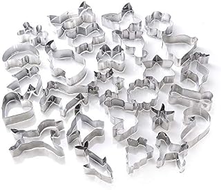 GWHOLE Cookie Cutters Set, Animal Classic Shape Cutters for Kids, Set of 26