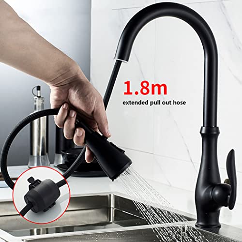 Mitigeur de cuisine avec douchette extractible pour grand évier