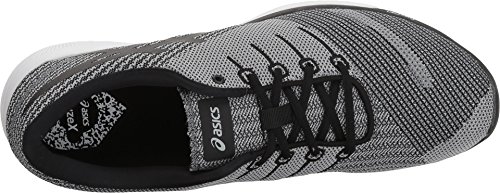 ASICS Men's fuzeX Knit, Carbon/Black/White, 15 D2