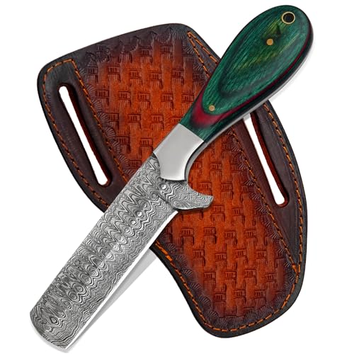 SC Damascus Bull Cutter Knife