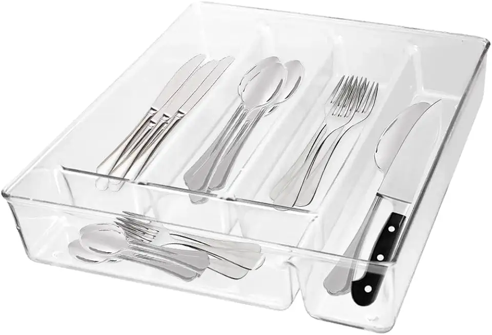 Organizador Porta Talher Cozinha Gaveta Divisória Multiuso