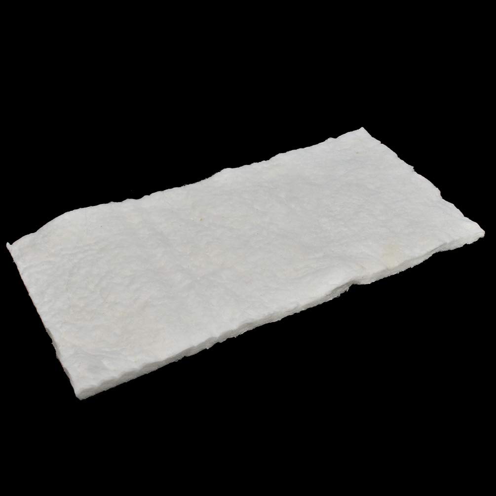 Manta de fibra de cerámica de 30 cm x 61 cm de grosor, 10 mm, material de aislamiento térmico