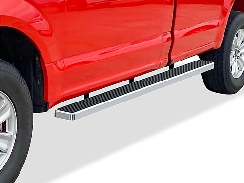 APS (Acero inoxidable 304 pulido de 5 pulgadas de rueda a rueda) Plataformas de Apoyo Estribos Barras Nerf Escalones Laterales Compatibles con Ford