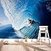 BYSQX 3D Adesivi Murali Surf Sport Onde Paesaggio Foto Di Stampa Murale Carta Da Parati Poster Immagine Decorazione Fai Da Te Per La Casa Stanza Del Bambino 400 X 280 cm