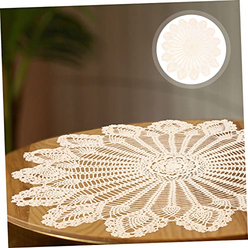 Nappe de table à manger en coton crochet nappe décorative rétro