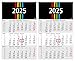 Produktbild 3-Monatskalender 2025 Pilot -,2 Stück Wandkalender 30 x 50 cm groß - Bürokalender mit 3 Monaten, Wandkalender, Jahresplaner mit Datumsschieber Made in Germany by Geiger-Office