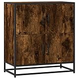 Solution de rangement pratique de 68 x 35 x 76 cm (l x p x h) : le buffet offre un espace généreux pour la vaisselle, la décoration ou les ustensiles ménagers. Parfaite pour les familles et les tendances de la maison 2025 : permet d'organiser des accessoires de cuisine, des livres ou des jouets dans le couloir, le salon ou le bureau à domicile. La construction fine s'adapte même dans les petits espaces sans donner de place.