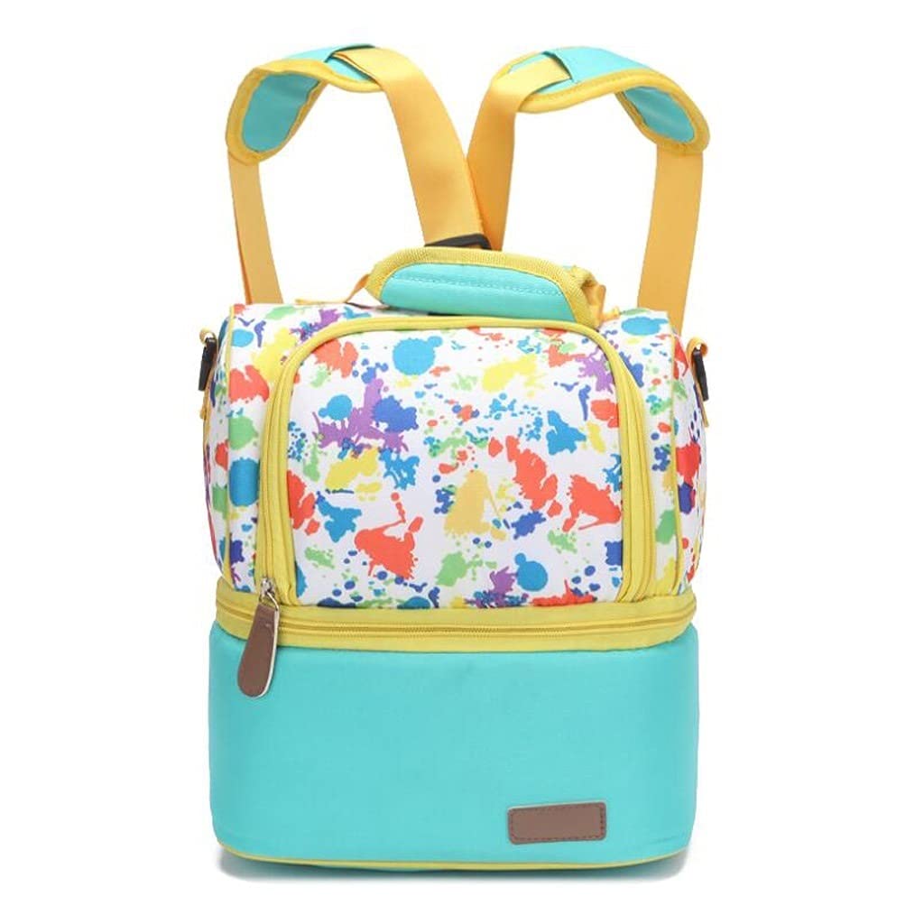 borsa da picnic Auto Picnic Bag Double-Loay Isolamento termico Isolante Picnic Zaino Portatile Pranzo Borsa Adatto all'aperto Camping Office Office Escursioni Cesto portaoggetti da esterno per famigli