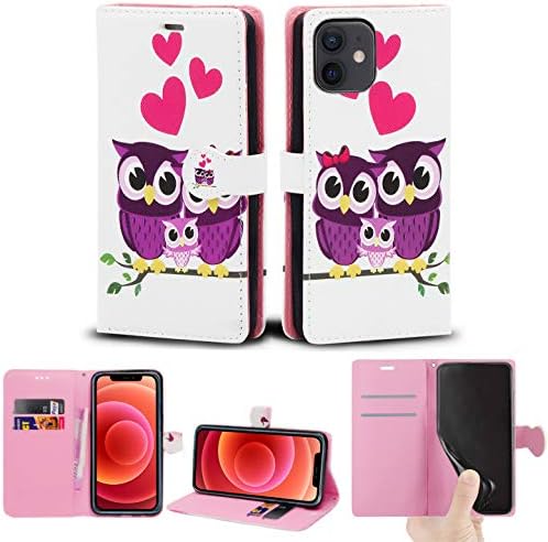 Case Compatible With iPhone 12/12 Pro - [6.1 Inch] 2020 Leather Wallet Book Flip Folio Stand View Case for iPhone 12 (6.1") 5G 2020 (Black Book)