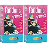 Decocino Fondant, Schwarz, 250 g (2er Pack)