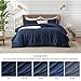 Bedsure Twin/Twin XL Comforter Set - Navy Soft Bedding for All Seasons, Cationic Dyed Bed Set, 2 Pieces, 1 Twin Size Comforter (68
