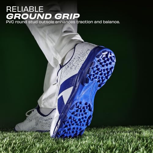 Image of Nivia Bounce Cricket Shoes | Mesh & TPU Upper | Cushioned EVA Insole | Durable PVC Outsole | Cricket Shoes for Men | Lightweight| Sports Shoes