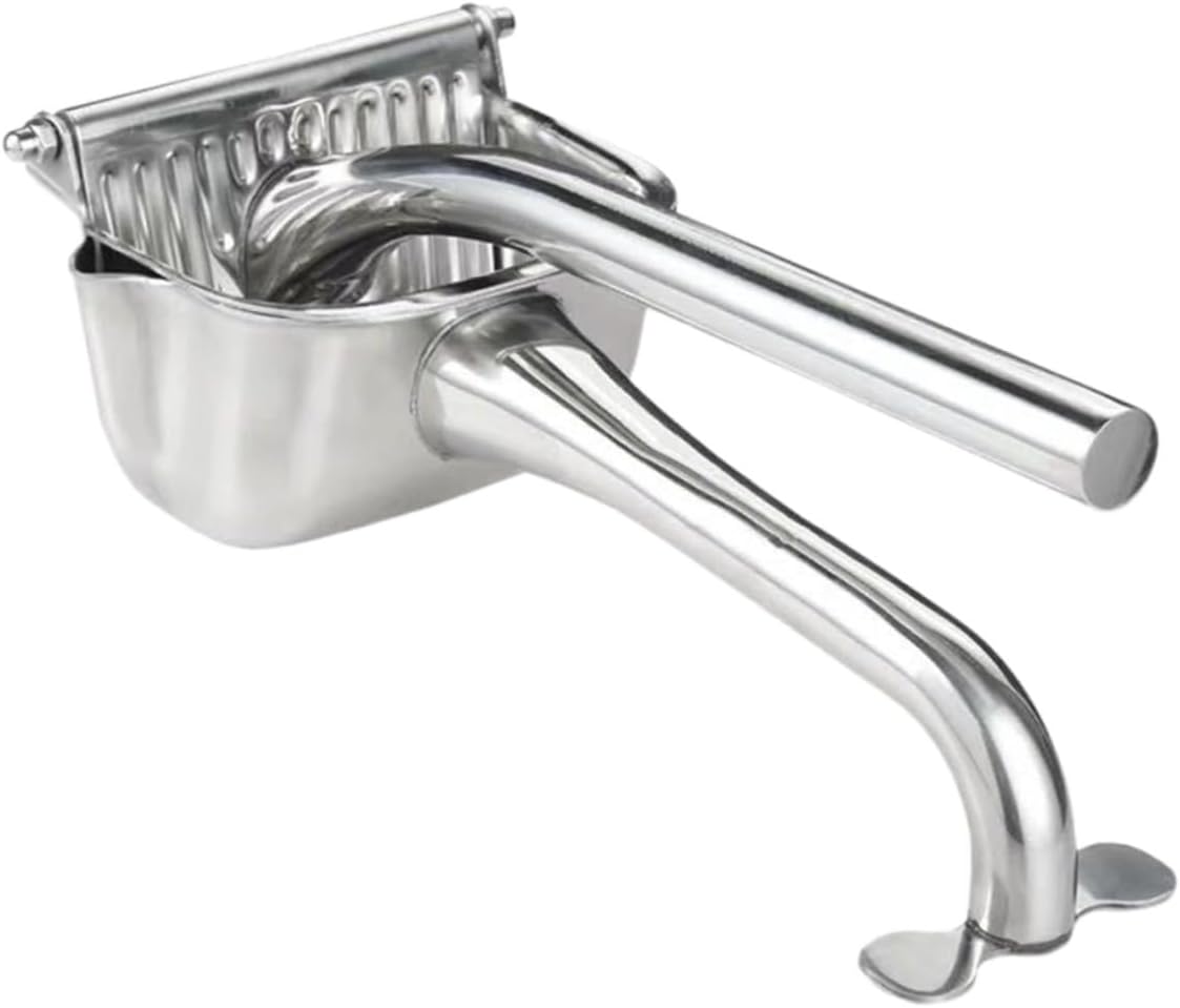 Stainless Steel Manual Fruit Juicer Handheld Citrus Press with Thick Handle for Lemons Oranges and More Portable Labor-saving Squeezer for Fresh Juice Extraction