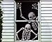 Hilarious Scary Skeletons Window Mural Halloween Decoration