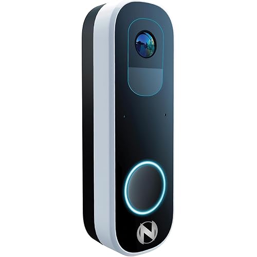 Night Owl 2K Battery Wi-Fi Smart Dual-Powered Video Doorbell - Black