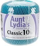 Bulk Buy: Aunt Lydia's Crochet Cotton Classic Crochet Thread Size 10 (3-Pack) Peacock 154-856