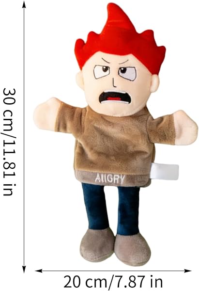 Hand Puppets,Soft Emotional Interactive Relief - Living Puppets Kids Educational Toys,for Boys Girls Home Playroom School Classroom Role Play Holiday - 2