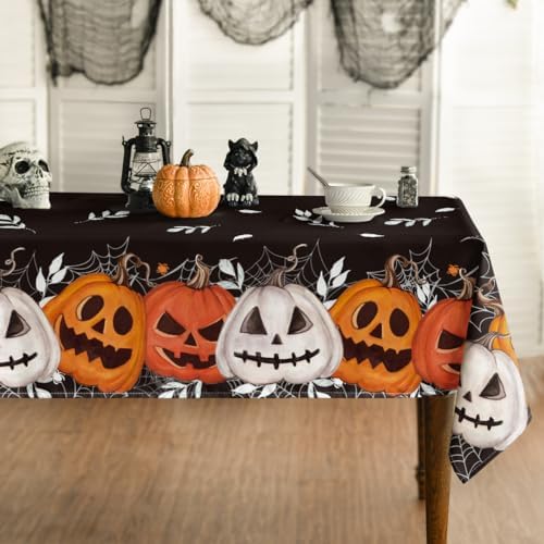 Yarcooly Nightmare Before Christmas Tablecloth - 60x80 Inch Rectangle, Waterproof, Halloween/Christmas Decor - View #7