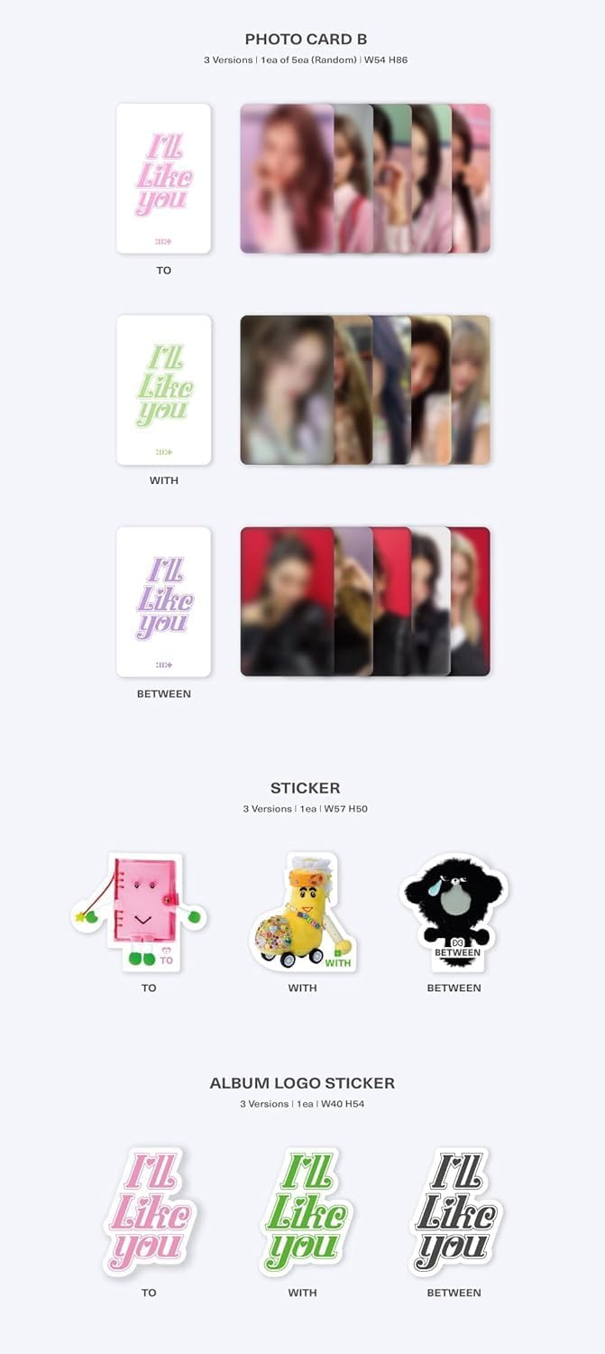 ILLIT - I'LL LIKE YOU 2nd Mini Album (3 ver. SET) + Extra photocards